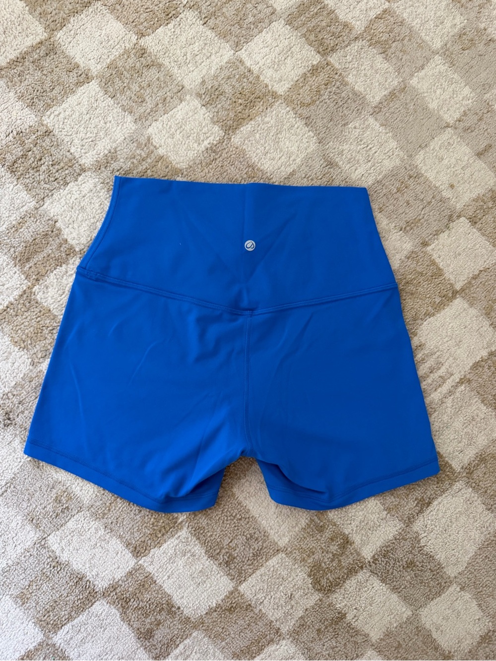 CRZ YOGA Royal Blue High-Waist Athletic Shorts